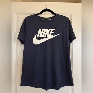 NIKE Short Sleeve T-Shirt Dark Blue Sz Medium